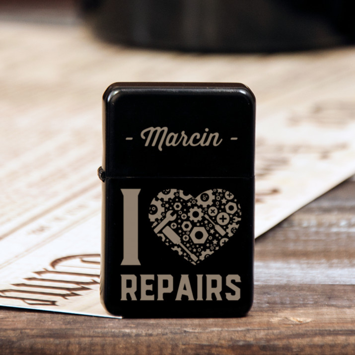 I love repairs - Zapalniczka z grawerem